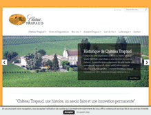 Tablet Screenshot of chateau-trapaud.com